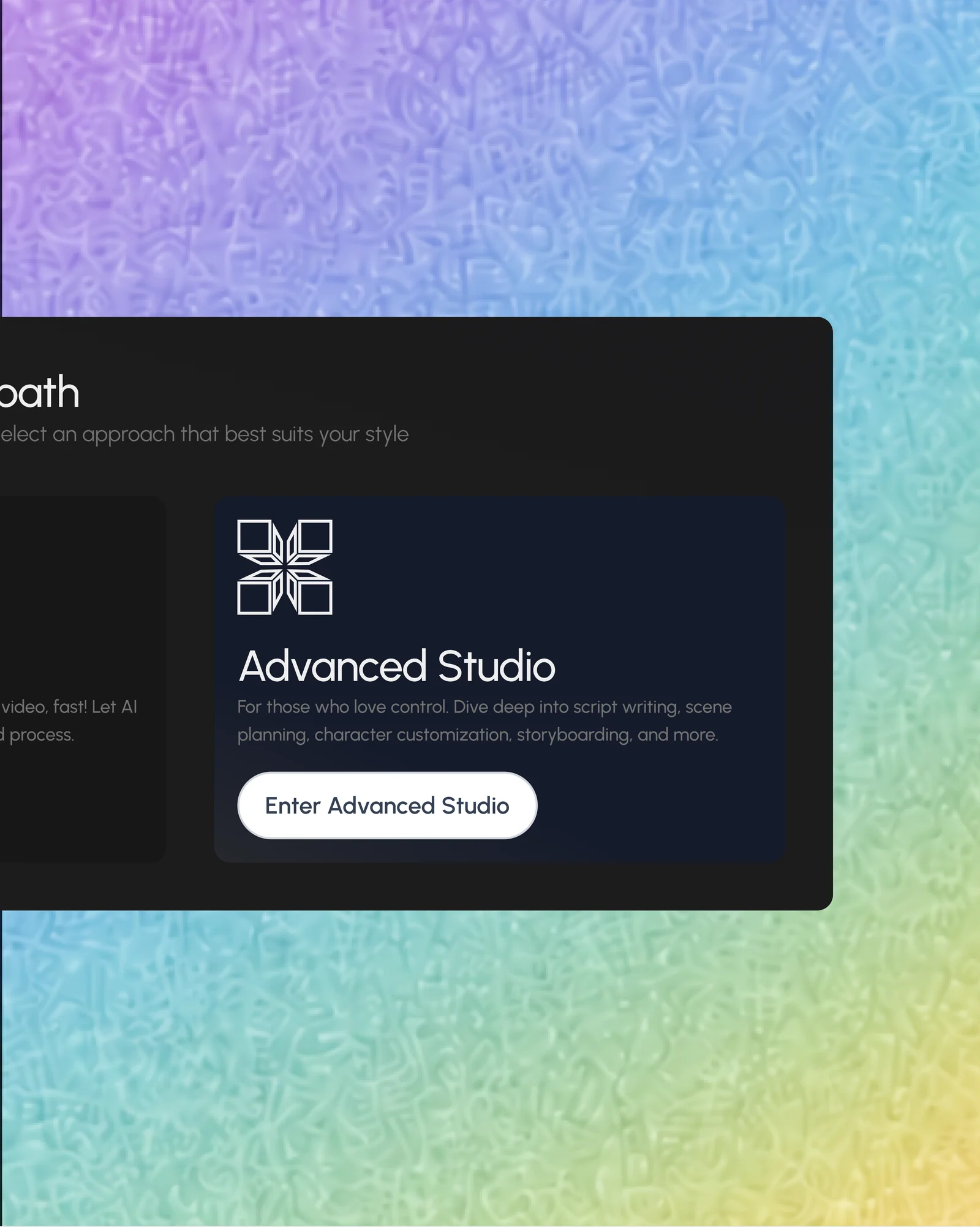 The Vidorena step-by-step production studio