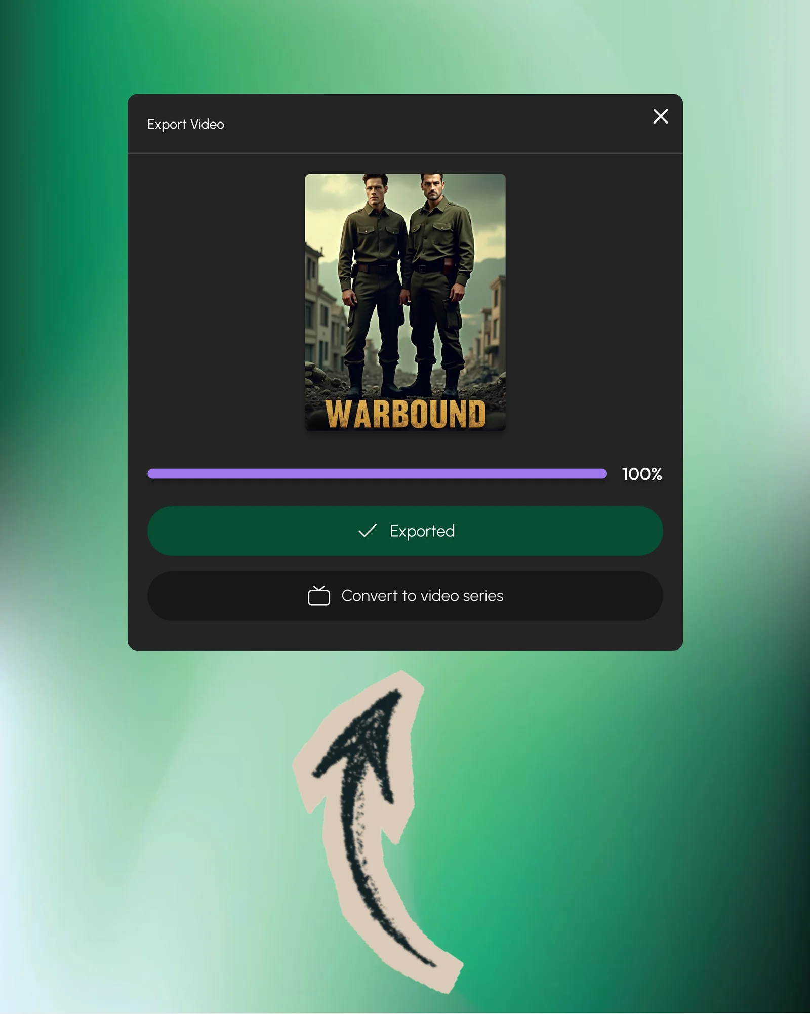Converting an existing video into a series